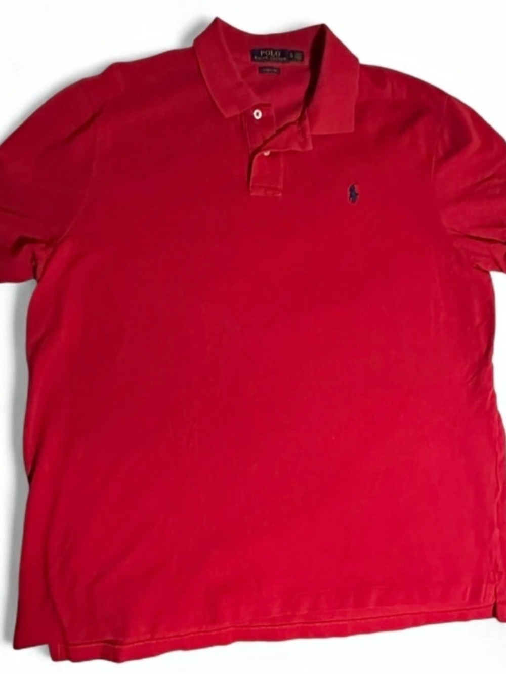 Polo Ralph Lauren Classic Fit Mesh Polo Shirt Red XL